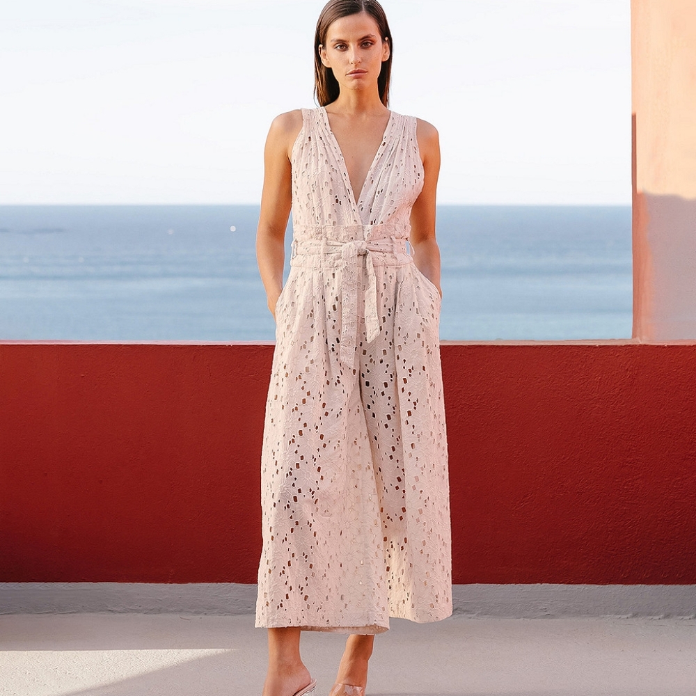 Mes demoiselles eyelet jumpsuit 38